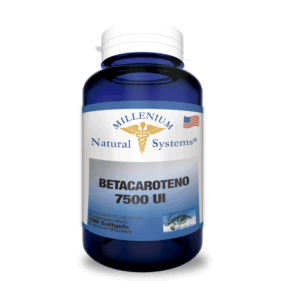 Betacaroteno 7500 U.I. x 100 cápsulas de Millenium - Imagen 1