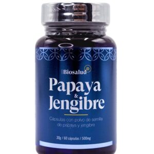 Papaya y Jengibre 60 capsulas 500 mg. - Imagen 2