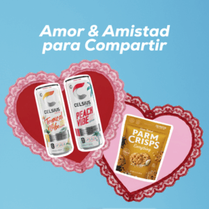 Paquete de Parm Crisps + Dos Celsius