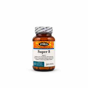 SUPER 8 PROBIOTICOS CON VITAMINA C FLORA 30 CAPSULAS