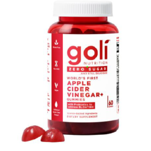 Gomitas de vinagre de manzana CERO AZUCAR Goli