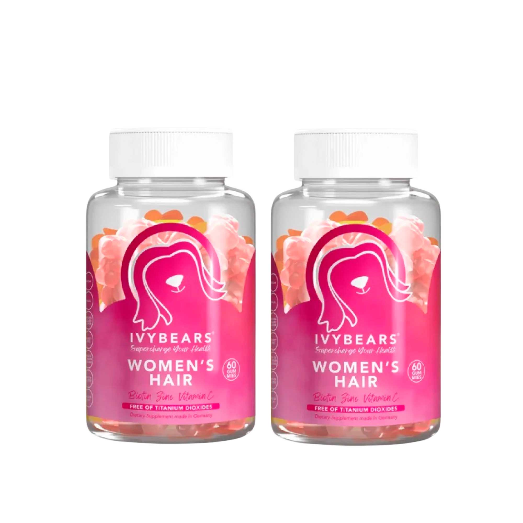 Two Pack IvyBears Vitaminas para el Cabello de la Mujer