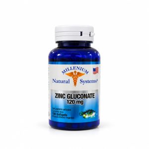 Zinc gluconate 120mg Millenium  100 softgels