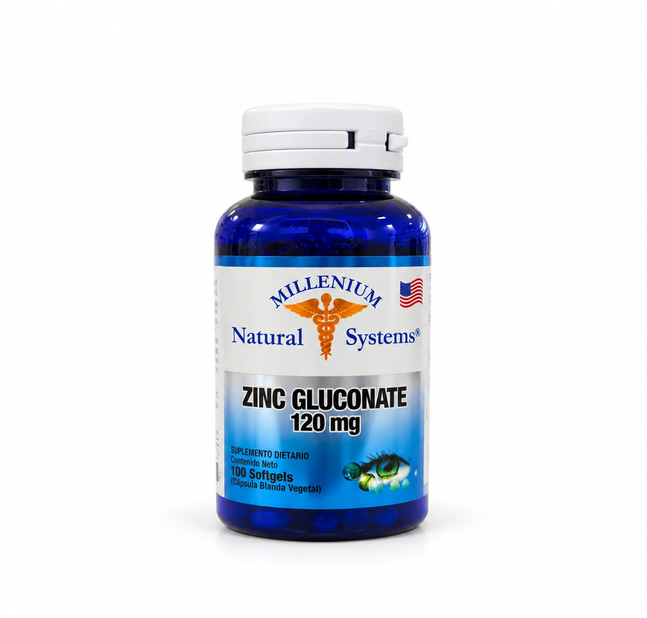 Zinc gluconate 120mg Millenium  100 softgels