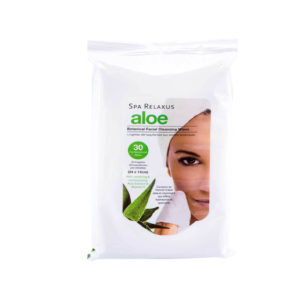 Toallitas de limpieza facial de aloe