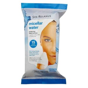 Toallas limpiadoras de agua micellar Relaxus
